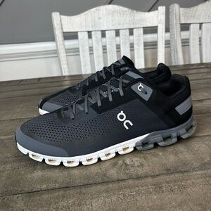 On Running Mens Cloudflow 4 Mesh Black/Asphalt Mens Sz 11